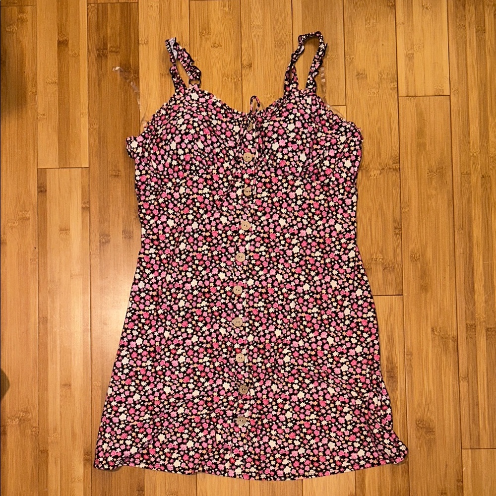 NOBO Floral Mini Dress - Pink and White
